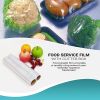 6 Rolls of Food Service Film 18" x 2000' with Cutter Box. PVC Food Wrap Film. Food Service Grade Film for Bakery; Deli; Restaurant; Kitchen. Commercia
