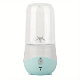 Portable Juicer Household Fruit Small Charging Mini Electric High Temperature Resistant Cup Body Juicer (Color: Blue)