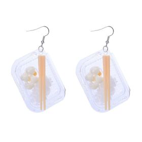 Personalized Simulation Bento Lunch Box Earrings (style: C, quantity: 1Pair)