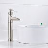 Farmhouse Waterfall Bathroom Faucet for Vessel Sink Single Hole Bowl Mixer Tap, brass materil