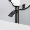 Single Hole Bathroom Sink Faucet ,Vanity Vessel Sink Faucet Single Handle Matte Black