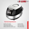 5 Core Asian Rice Cooker ‚Ä¢ Large Rice Maker ‚Ä¢ w 15 Preset ‚Ä¢ Large Touch Screen ‚Ä¢ Nonstick Inner Pot ‚Ä¢ 21 Cups Capacity - RC 0502