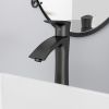 Single Hole Bathroom Sink Faucet ,Vanity Vessel Sink Faucet Single Handle Matte Black