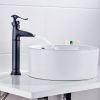 Farmhouse Waterfall Bathroom Faucet for Vessel Sink Single Hole Bowl Mixer Tap, brass materil