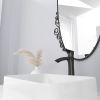 Single Hole Bathroom Sink Faucet ,Vanity Vessel Sink Faucet Single Handle Matte Black