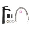 Single Hole Bathroom Sink Faucet ,Vanity Vessel Sink Faucet Single Handle Matte Black