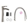 Single Hole Bathroom Sink Faucet ,Vanity Vessel Sink Faucet Single Handle Matte Black