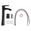 Single Hole Bathroom Sink Faucet ,Vanity Vessel Sink Faucet Single Handle Matte Black
